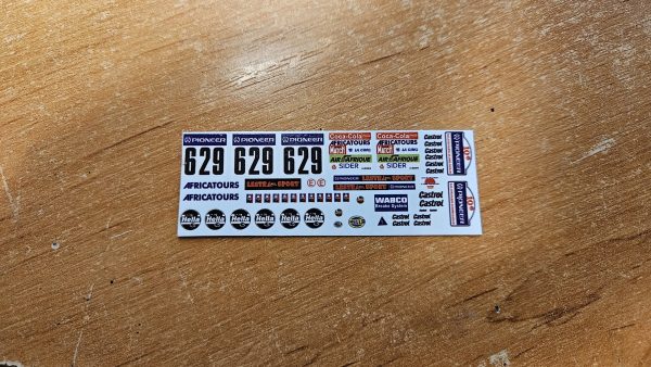 Obtisky na úpravu modelu STAR 266 Dakar De Agostini s.č.629