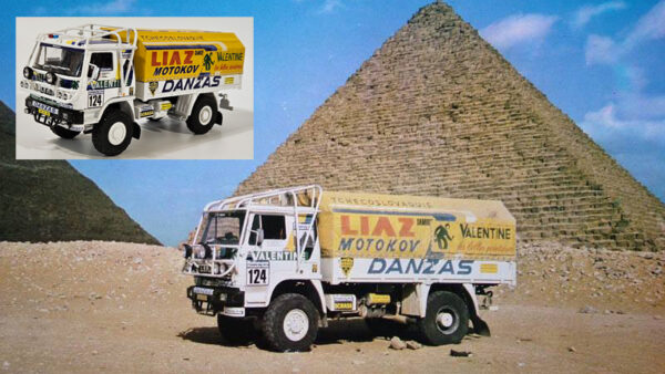 Konverzní sada obtisků a dílů pro přestavbu LIAZ De A na verzi RALLY Pharaohs 1985