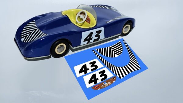 Závodní auto ITES, sada obtisků